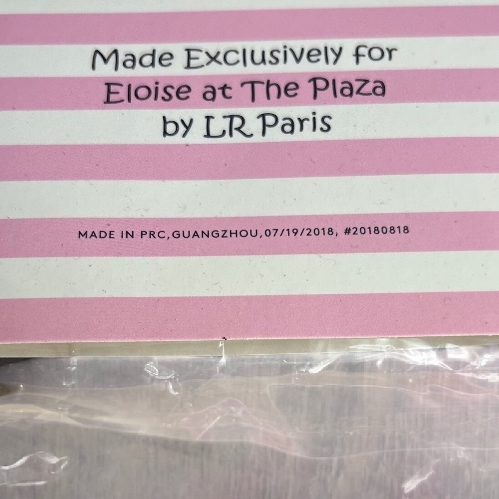 Eloise at The Plaza Flip Flops Pink White Stripe Kids XS/S Sandals New York - Picture 4 of 6